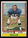 1974 Topps ROOKIE Football Card #183 Rookie Hall of Famer Joe DeLamielleure