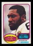 1976 Topps Football Card #180 LC Greenwood Pittsburgh Steelers