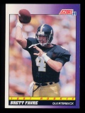 1991 Score ROOKIE Football Card #611 Rookie Hall of Famer Brett Favre Atlan