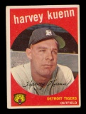 1959 Topps Baseball Card #70 Harvey Kuenn Detroit Tigers