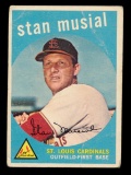 1959 Topps Baseball Card #150 Hall of Famer Stan Musial St Louis Cardinals