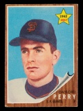 1962 Topps ROOKIE Baseball Card #199 Rookie Hall of Famer Gaylord Perry San