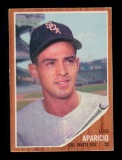 1962 Topps Baseball Card #325 Hall of Famer Luis Aparicio Chicago White Sox