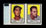 1962 Topps Stamp Panel Sandy Koufax /Bob Shaw