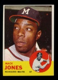 1963 Topps Baseball Card #137 Mack Jones Milwaukee Braves