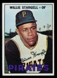 1967 Topps Baseball Card #140 Hall of Famer Willie Stargell Pittsburgh Pira