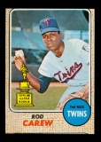 1968 Topps Baseball Card #80 Hall of Famer Rod Carew Minnesota Twins