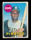 1969 Topps Baseball Card #50 Hall of Famer Bob Clemente Pittsburgh Pirates