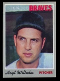 1970 Topps Baseball Card #17 Hall of Famer Hoyt Wilhelm Atlanta Braves