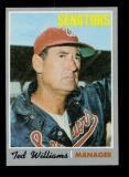 1970 Topps Baseball Card #211 Hall of Famer Ted Williams Washington Senator
