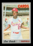 1970 Topps Baseball Card #330 Hall of Famer Lou Brock St Louis Cardinals