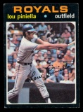 1971 Topps Baseball Card #35 Lou Piniella Kansas City Royals