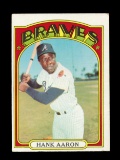 1972 Topps Baseball Card #299 Hall of Famer Hank Aaron Atlanta Braves