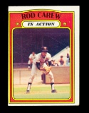 1972 Topps Baseball Card #696 Hall of Famer Rod Carew Minnesota Twins In Ac