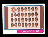 1974 Topps Baseball Card #211 Chicago Cubs Team Card