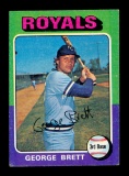 1975 Topps ROOKIE Baseball Card #228 Rookie Hall of Famer George Brett Kans