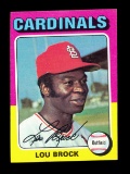 1975 Topps Baseball Card #540 Hall of Famer Lou Brock St Louis Cardinals