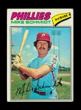 1977 Topps Baseball Card #140 Hall of Famer Mike Scmidt Philadelphia Philli