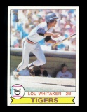 1979 Topps Baseball Card #123 Lou Whitaker Detroit Tigers