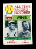 1979 Topps Baseball Card #416 All Time Record Holders Wins: Cy Young-Jack C