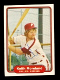 1982 Fleer AUTOGRAPHED Baseball Card #252 Keith Moreland Philadelphia Phill