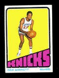 1972 Topps Basketball Card #52 Dick Barnett New York Knicks