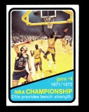 1972 Topps Basketball Card #157 NBA Championship Game#4
