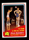 1972 Topps Basketball Card #250 1st Team All Star Rick Barry New York Knick