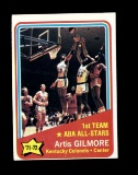1972 Topps Basketball Card #251 1st Team All Star Artis Gilmore Kentucky Co