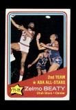 1972 Topps Basketball Card #256 2nd Team All Star Zelmo Beaty Utah Stars