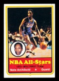 1973 Topps Basketball Card #1 NBA First Team All Star Nate Archibald Kansas