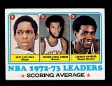 1973 Topps Basketball Card #154 NBA Scoring Avg Leaders: Nate Achibald-Kare