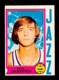 1974 Topps Basketball Card #10 Pete Maravich New Orleans Jazz