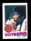 1977 Topps Basketball Card #100 Julius Erving Philadelphia 76ers