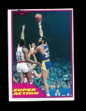 1981 Topps Basketball Card #106 Kareem Abdul Jabbar Los Angeles Laker Super