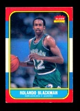 1986 Fleer Basketball Card #11 of 132 Roland Blackman Dallas Mavericks