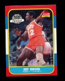 1986 Fleer Basketball Card #46 of 132 Roy Hinson Philedalphia 76ers