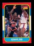 1986 Fleer Basketball Card #60 Bernard King New York Knicks