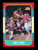 1986 Fleer Basketball Card #107 of 132 Terry Teagle Golden State Warriors