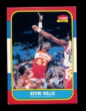1986 Fleer Basketball Card #126 of 132 Kevin Willis Atlanta Hawks