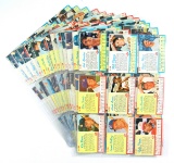 (117) 1962 Post Cereal Hand Cut Baseball Cards. Mostly VG/EX to EX Conditio