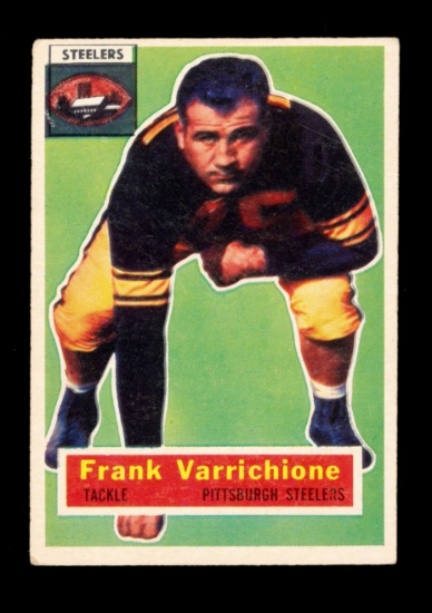 1956 Topps Football Card #3 Frank Varrichione Pittsburgh Steelers