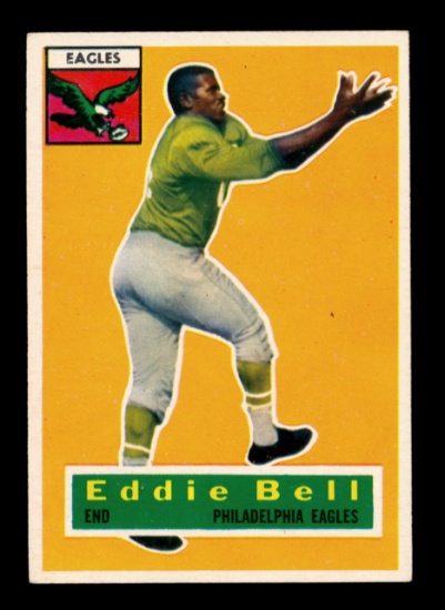 1956 Topps Football Card #4 Eddie Bell Philadelphia Eagles