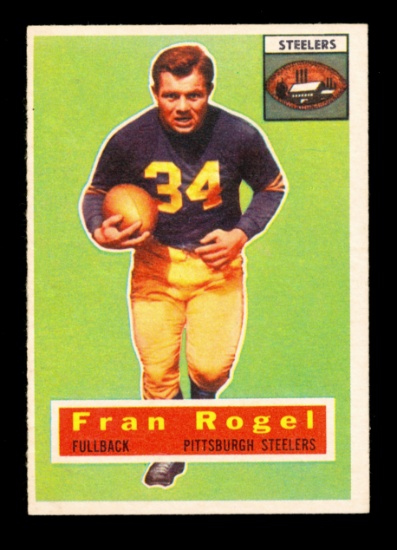1956 Topps Football Card #15 Fran Rogel Pittsburgh Sreelers