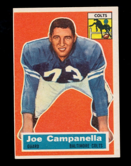 1956 Topps Football Card #24 Joe Campanella Baltimore Orioles