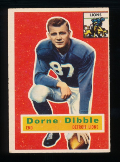 1956 Topps Football Card #32 Dorne Dibble Detroit Lions