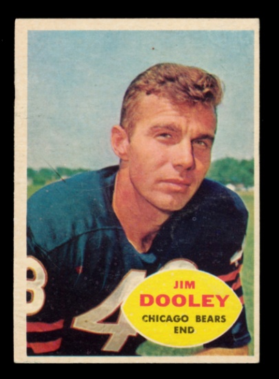 1960 Topps Football Card #15 Jim Dooley Chicago Bears