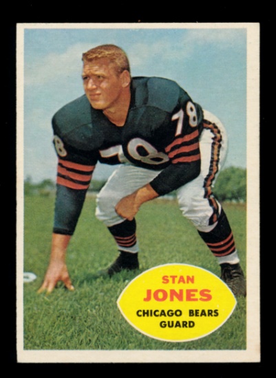 1960 Topps Football Card #17 Hall of Famer Stan Jones Chicago Bears