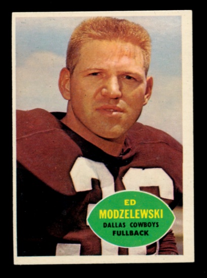 1960 Topps Football Card #33 Ed Modzelewski Dallas Cowboys