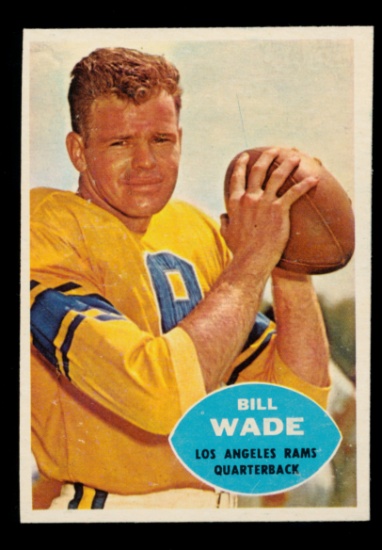 1960 Topps Football Card #61 Bill Wade Los Angeles Rams